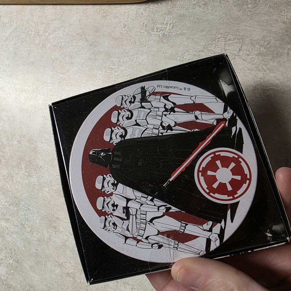 Star Wars Coaster Set with Darth Vader and Stormtroopers